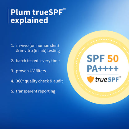 Plum 2% Niacinamide & Rice Water SPF 50 PA++++ Hybrid Sunscreen