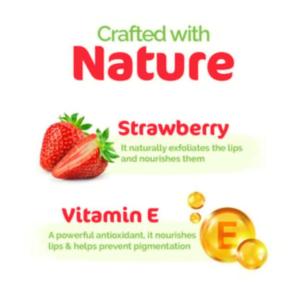 Mamaearth Nourishing Tinted 100% Natural Lip Balm With Vitamin E and Strawberry
