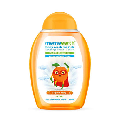 Mamaearth Original Orange Body Wash For Kids with Orange and Oat Protein