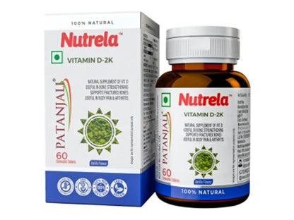 Patanjali Nutrela Vitamin D-2K Tablet Vanilla Flavor