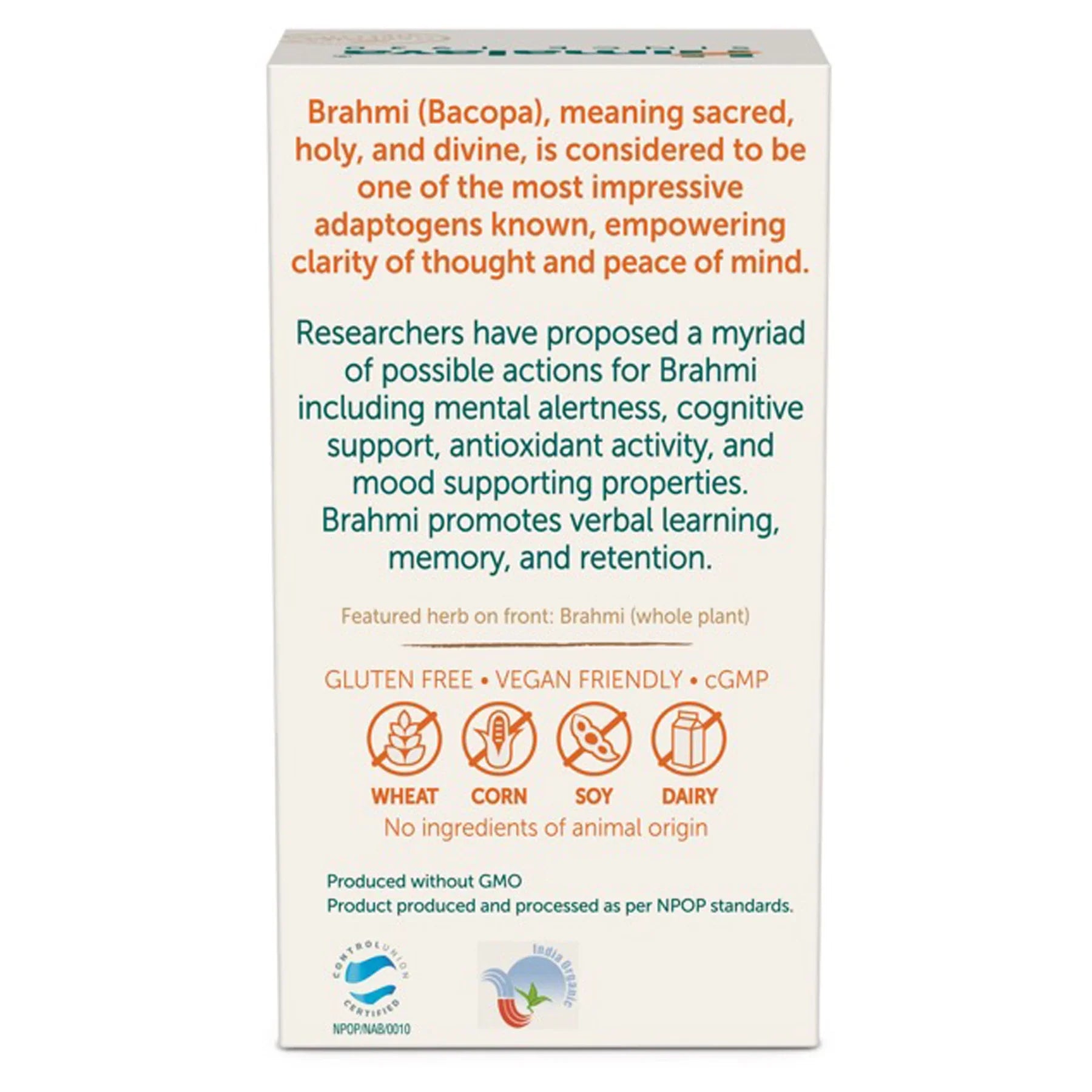 Himalaya Organic Bacopa - PUSHMYCART