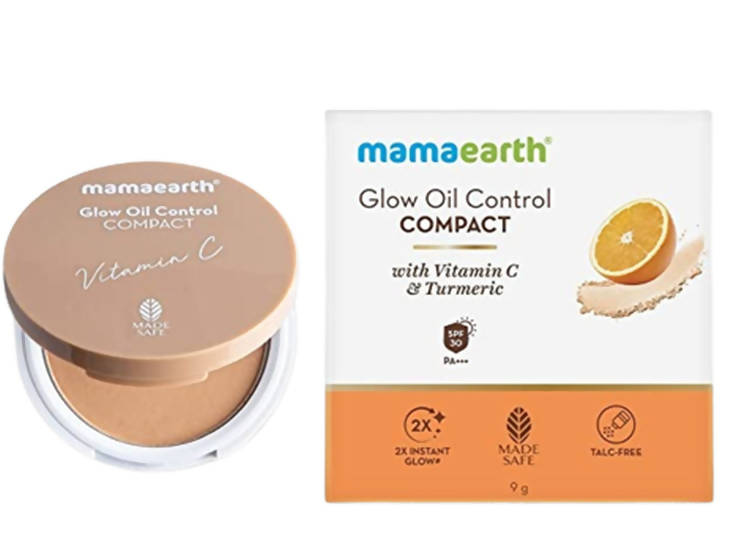 Mamaearth Glow Oil Control Compact With SPF 30 |Nude Glow