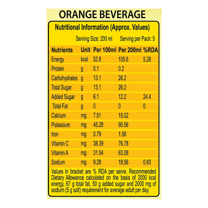 Patanjali Orange Beverage