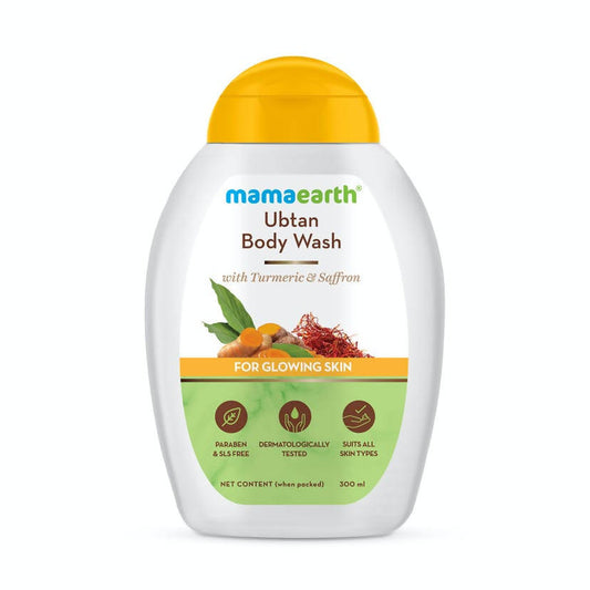 Mamaearth Ubtan Body Wash With Turmeric and Saffron for Glowing Skin