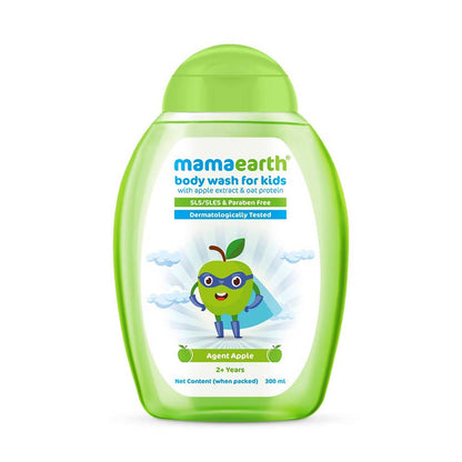Mamaearth Agent Apple Body Wash for Kids with Apple and Oat Protein