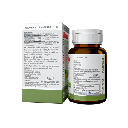 Patanjali Nutrela Vitamin B12 Bio Fermented Capsules