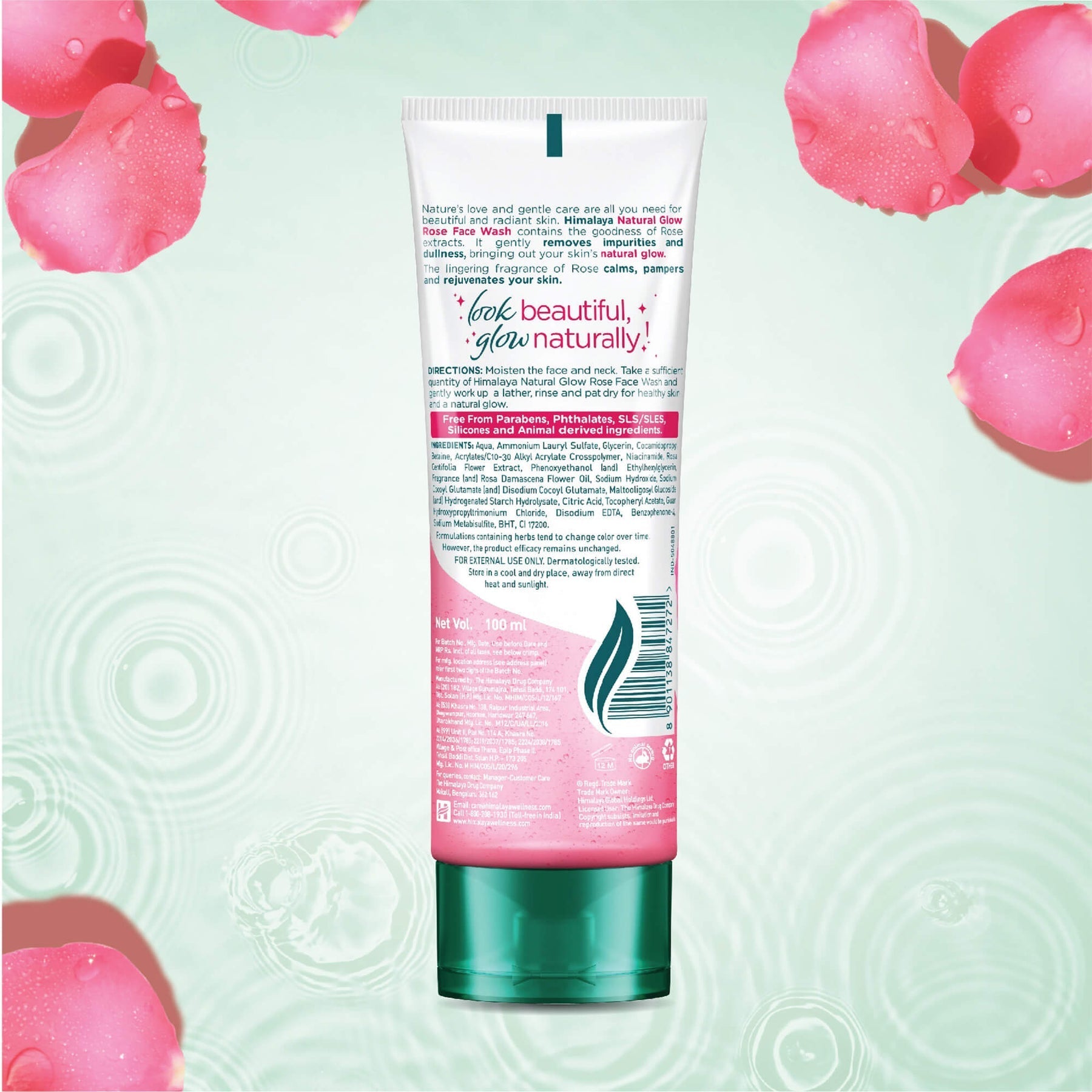 Himalaya Natural Glow Rose Face Wash - PUSHMYCART