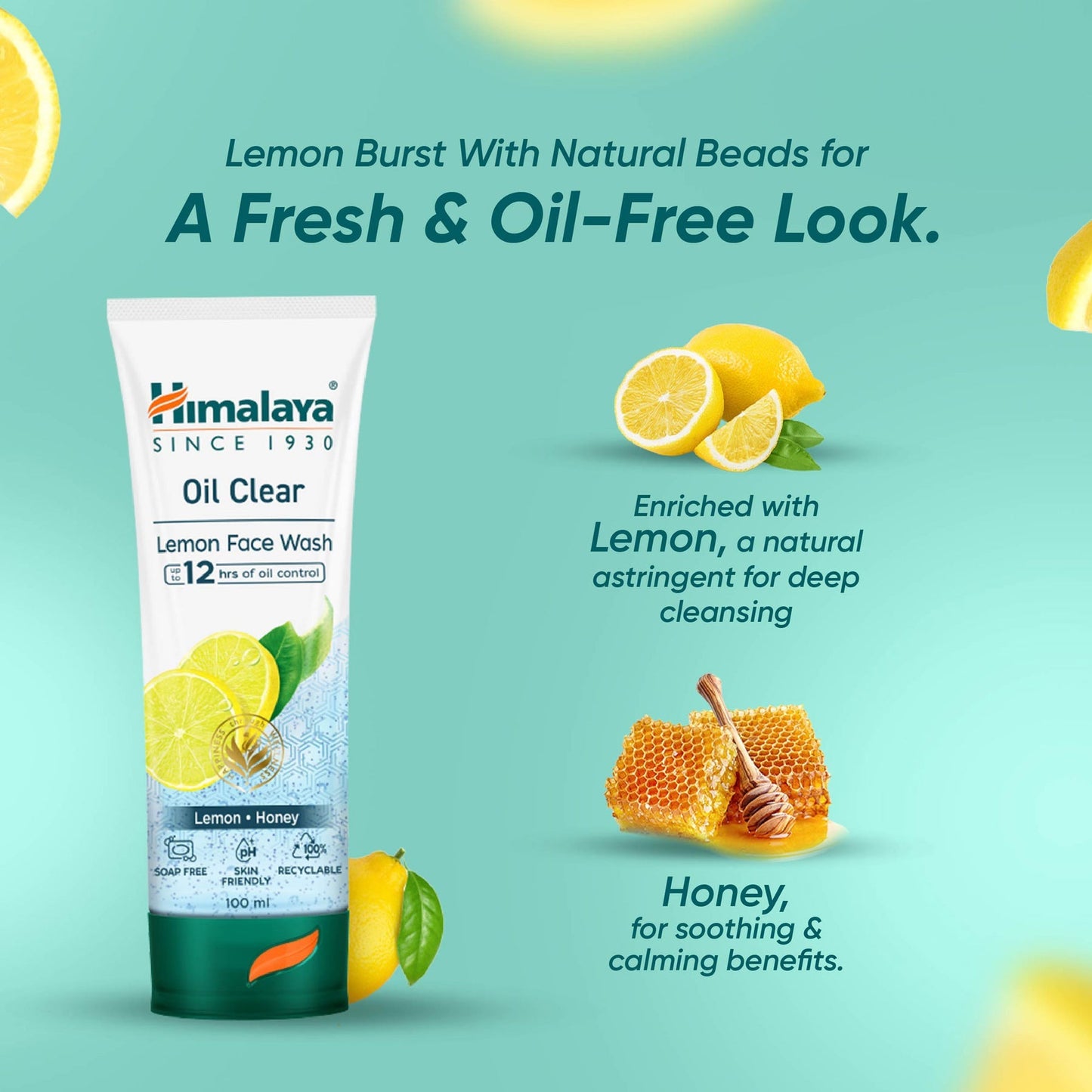 Himalaya Herbals Oil Clear Lemon Face Wash - PUSHMYCART