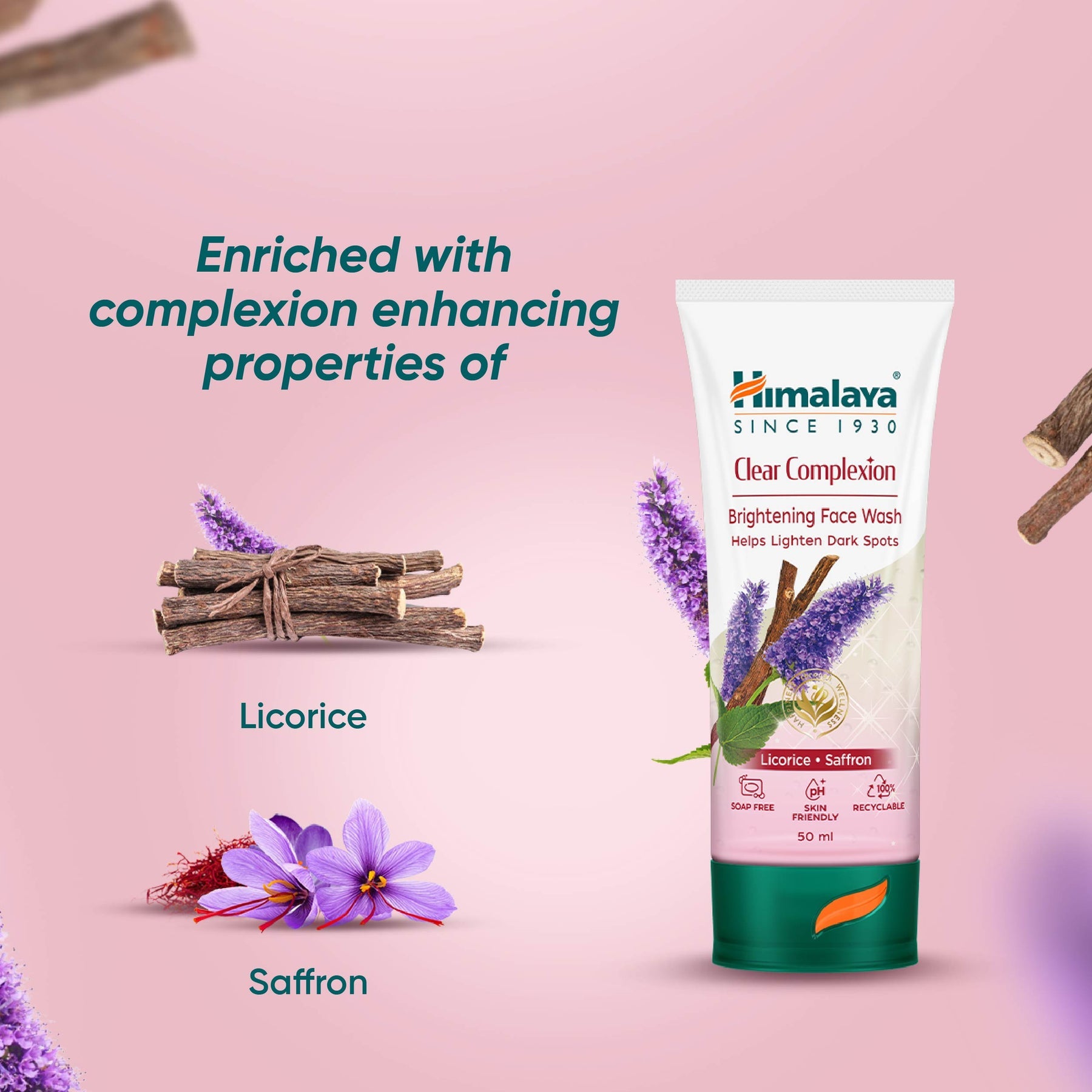 Himalaya Herbals Clear Complexion Brightening Face Wash - PUSHMYCART