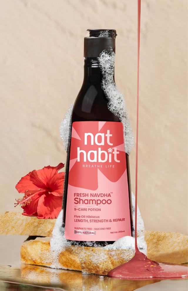 Nat Habit Five Oil Hibiscus Navdha Shampoo