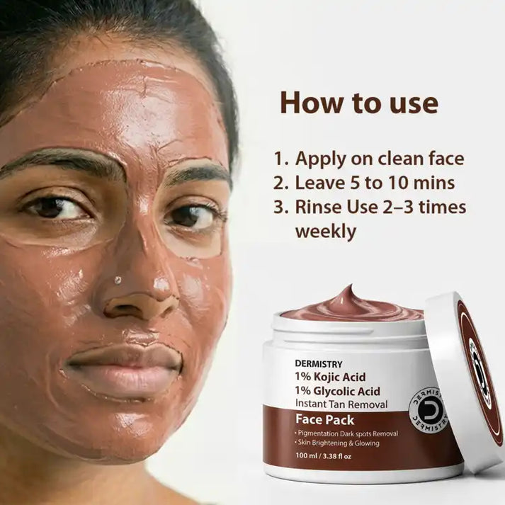 Dermistry Tan Removal Face Mask For Glowing Skin