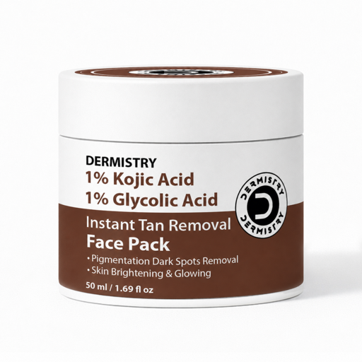Dermistry Tan Removal Face Pack for Instant Brightening | Radiant Skin