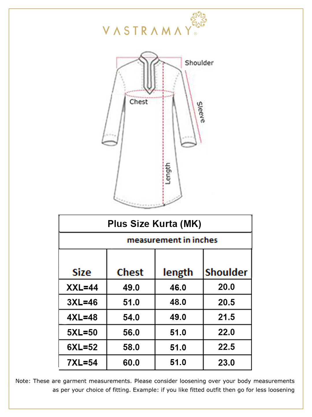 Vastramay mens plus size pink woven kurta