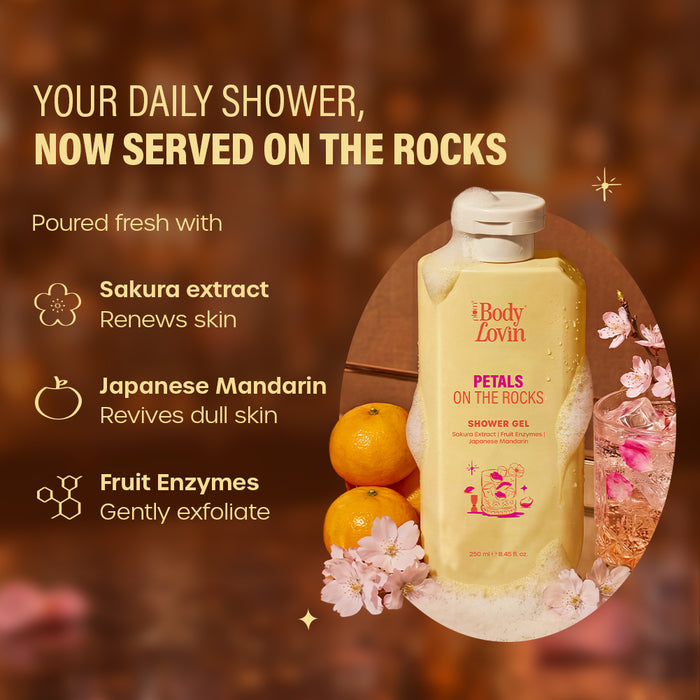 Plum Petals On The Rocks Shower Gel by BodyLovin'