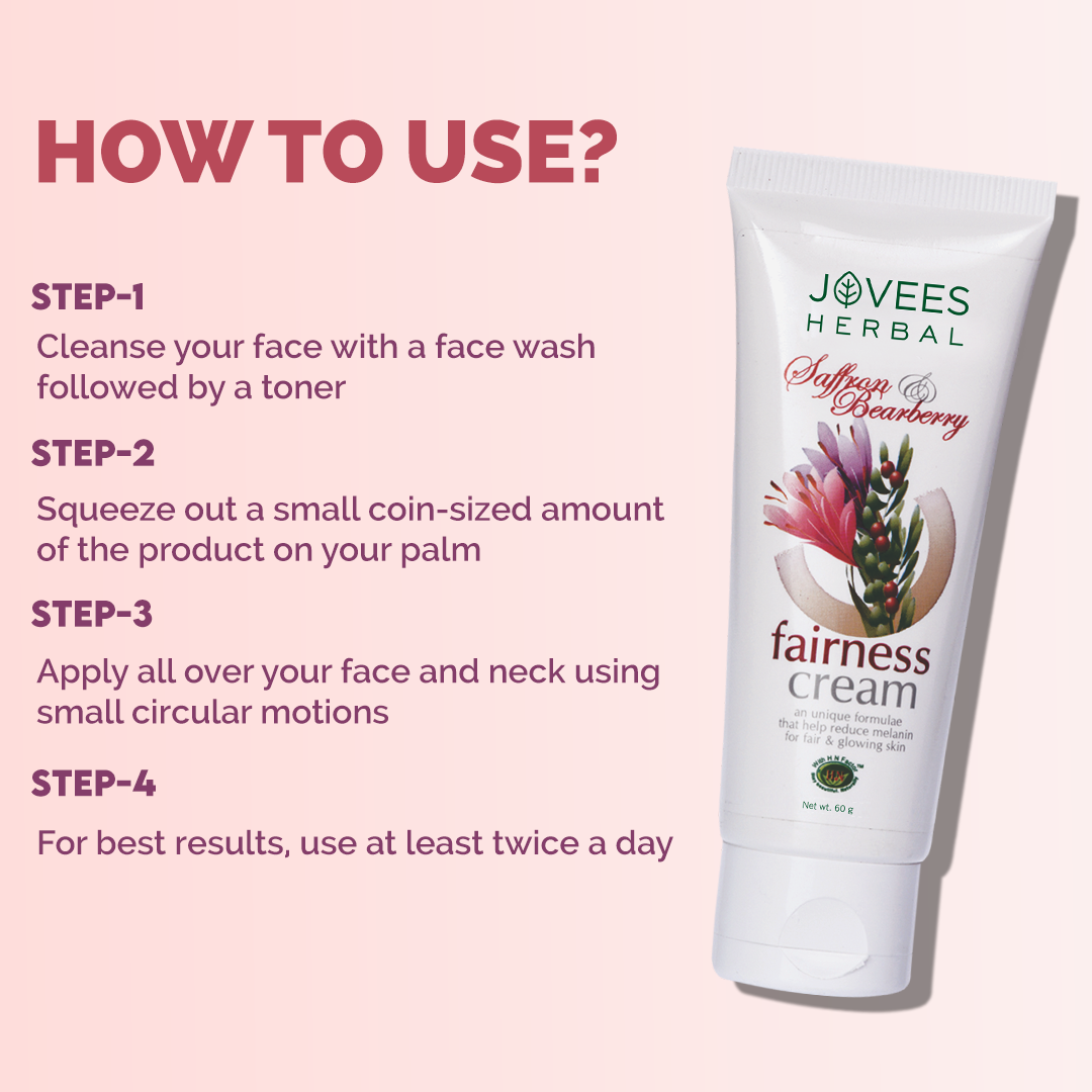Jovees Saffron & Bearberry Fairness Face Cream