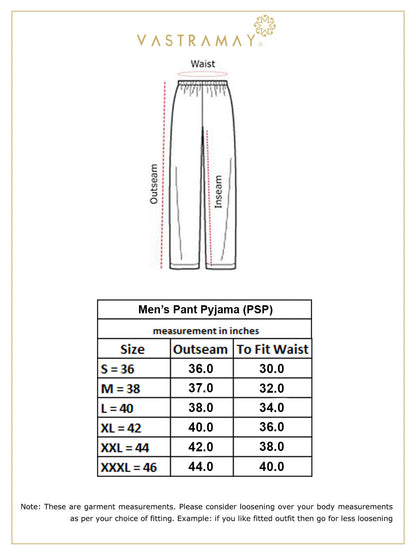 Vastramay Men's White Cotton Slim Fit Pant