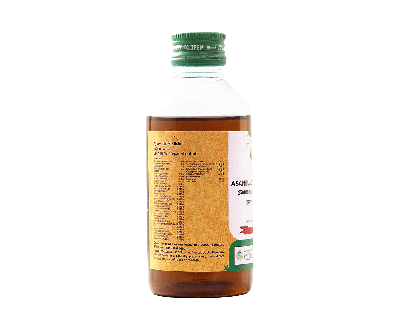 Vaidyaratnam Asaneladi Oil