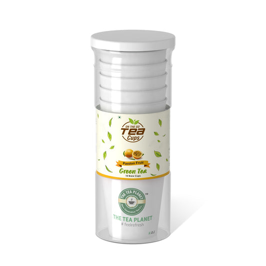 The Tea Planet Passion Fruit Instant Green Tea Brew Cup