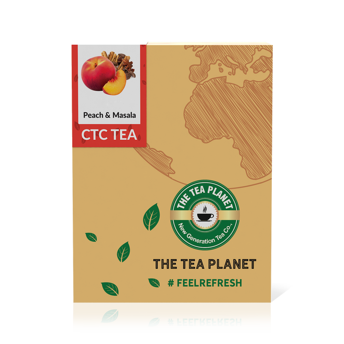 The Tea Planet Peach & Masala Flavored CTC Tea