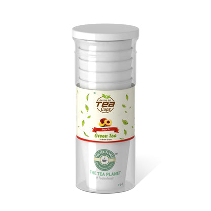 The Tea Planet Peach Instant Green Tea Brew Cup