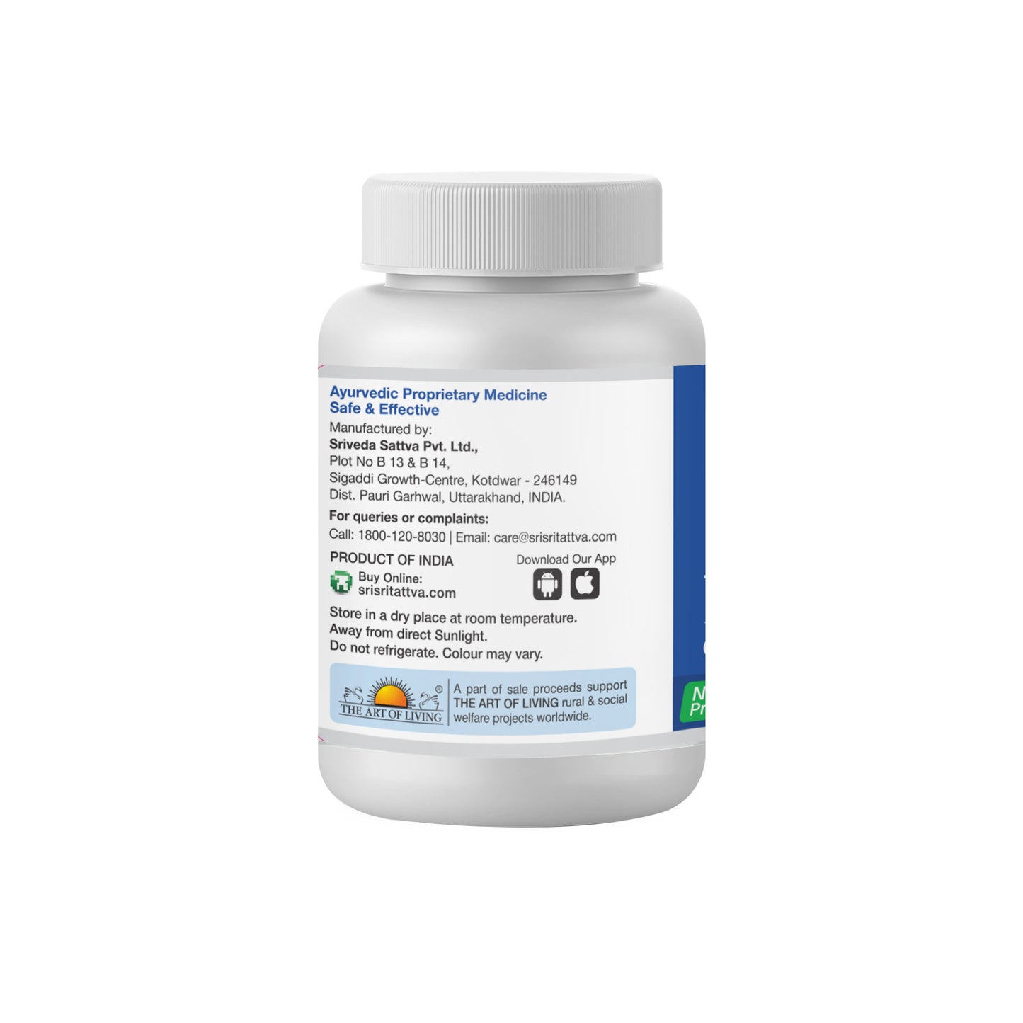 Sri Sri Tattva Pradarashamaka Vati 500mg 60Tabs - PUSHMYCART