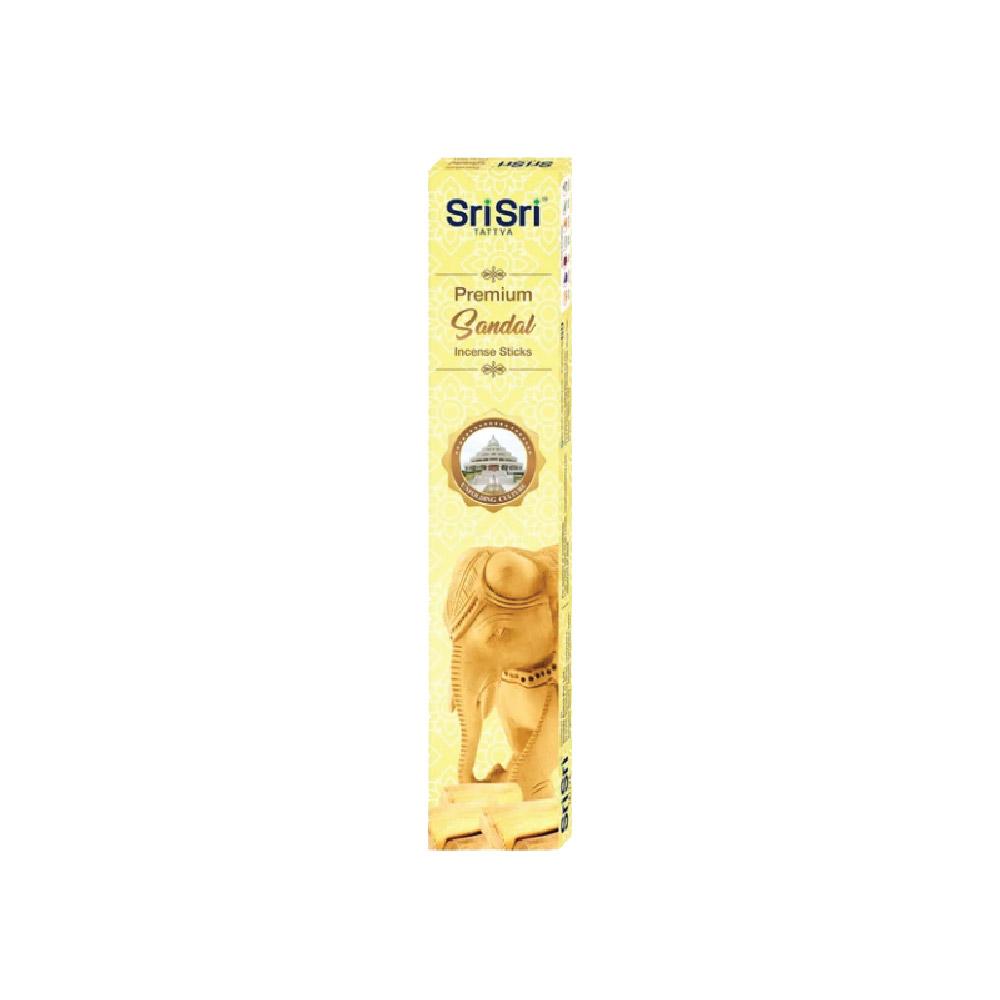 Sri Sri Tattva Premium Sandal Incense Sticks For Pooja | 13 Agarbatti Sticks | Fragrances - Natural Sandal