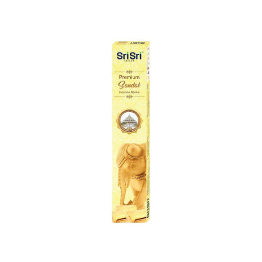 Sri Sri Tattva Premium Sandal Incense Sticks For Pooja | 13 Agarbatti Sticks | Fragrances - Natural Sandal