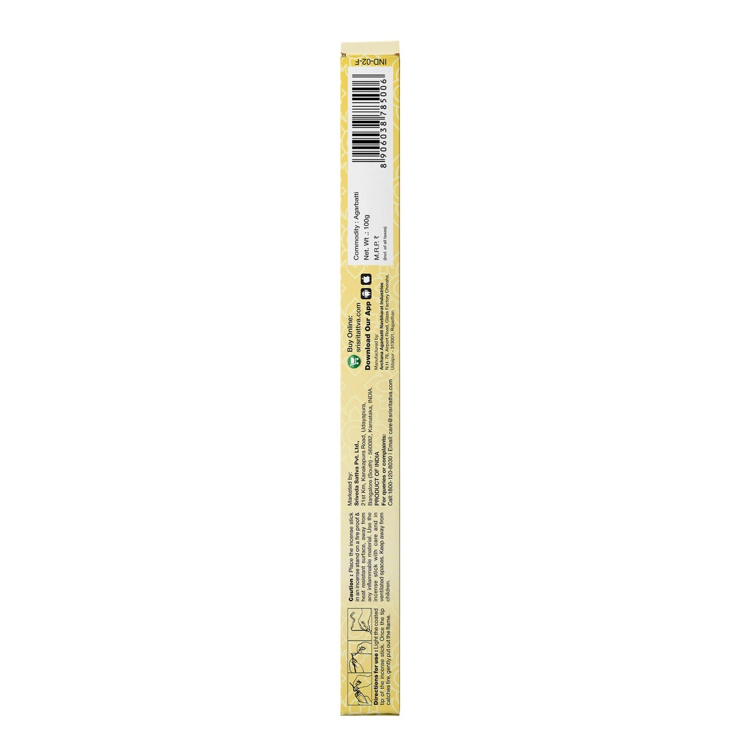 Sri Sri Tattva Premium Champa Incense Sticks For Pooja | 55 Agarbatti Sticks