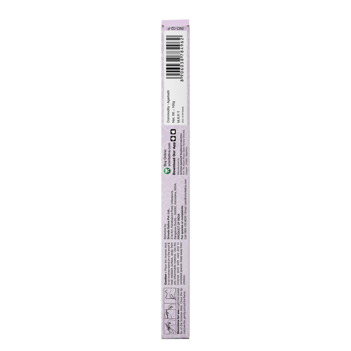 Sri Sri Tattva Premium Lavender Dhoop Sticks