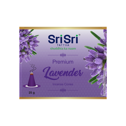 Sri Sri Tattva Premium Lavender Dhoop Cones