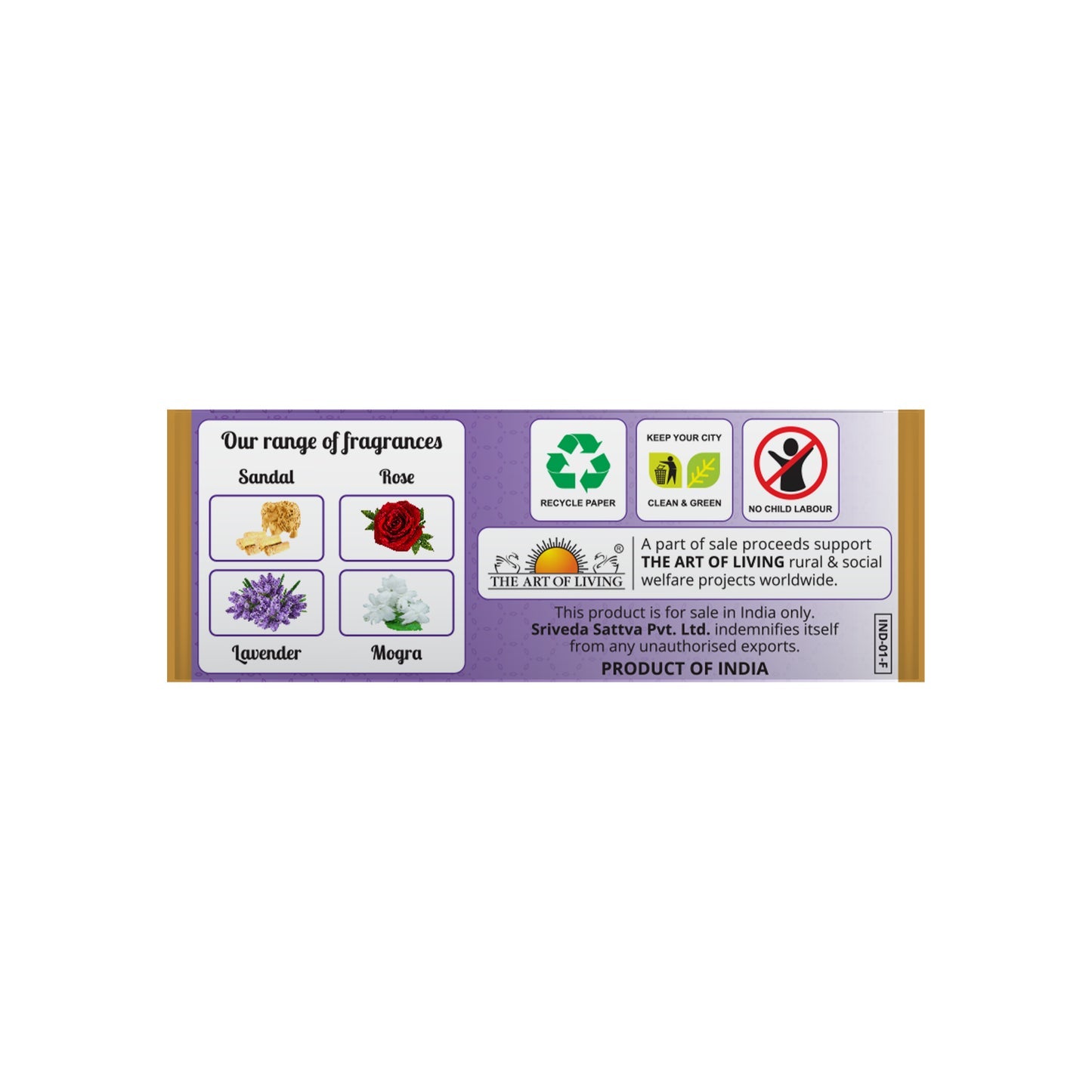 Sri Sri Tattva Premium Lavender Dhoop Cones