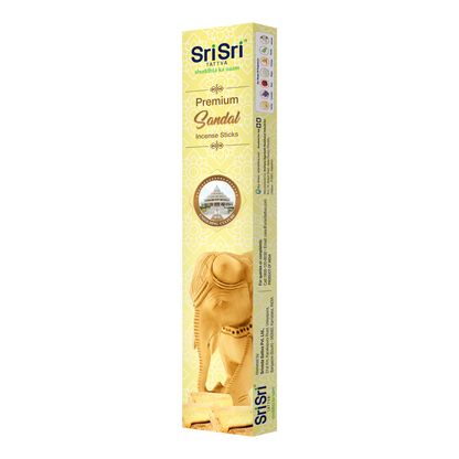 Sri Sri Tattva Premium Sandal Incense Sticks For Pooja | 13 Agarbatti Sticks | Fragrances - Natural Sandal