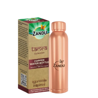 Zandu Copper Water Bottle|950ml - PUSHMYCART