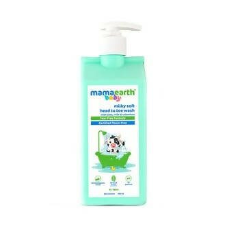 Mamaearth Milky Soft Head to Toe Wash With Oats Milk and Calendula For Babies