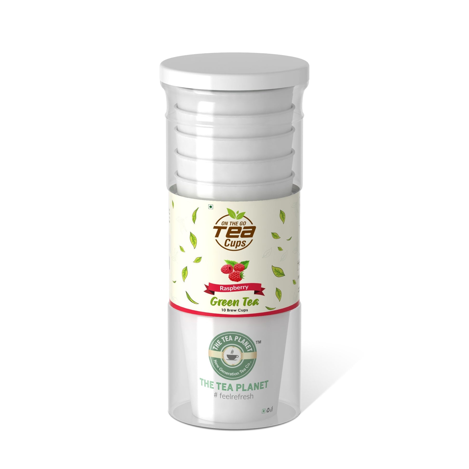 The Tea Planet Raspberry Instant Green Tea Brew Cup