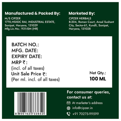 Raughan-E-Surkh 100 ML