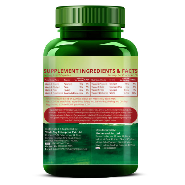 Himalayan Organics Methyl Cobalamin Vitamin B12 Tablets