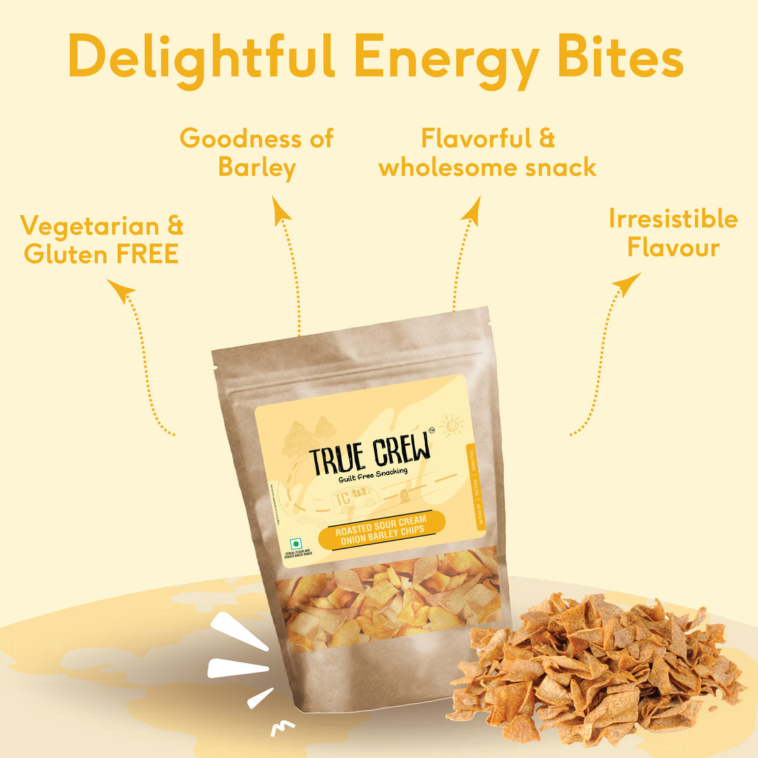 Sri Sri tattva True crew - sour cream onion barlay chips - PUSHMYCART