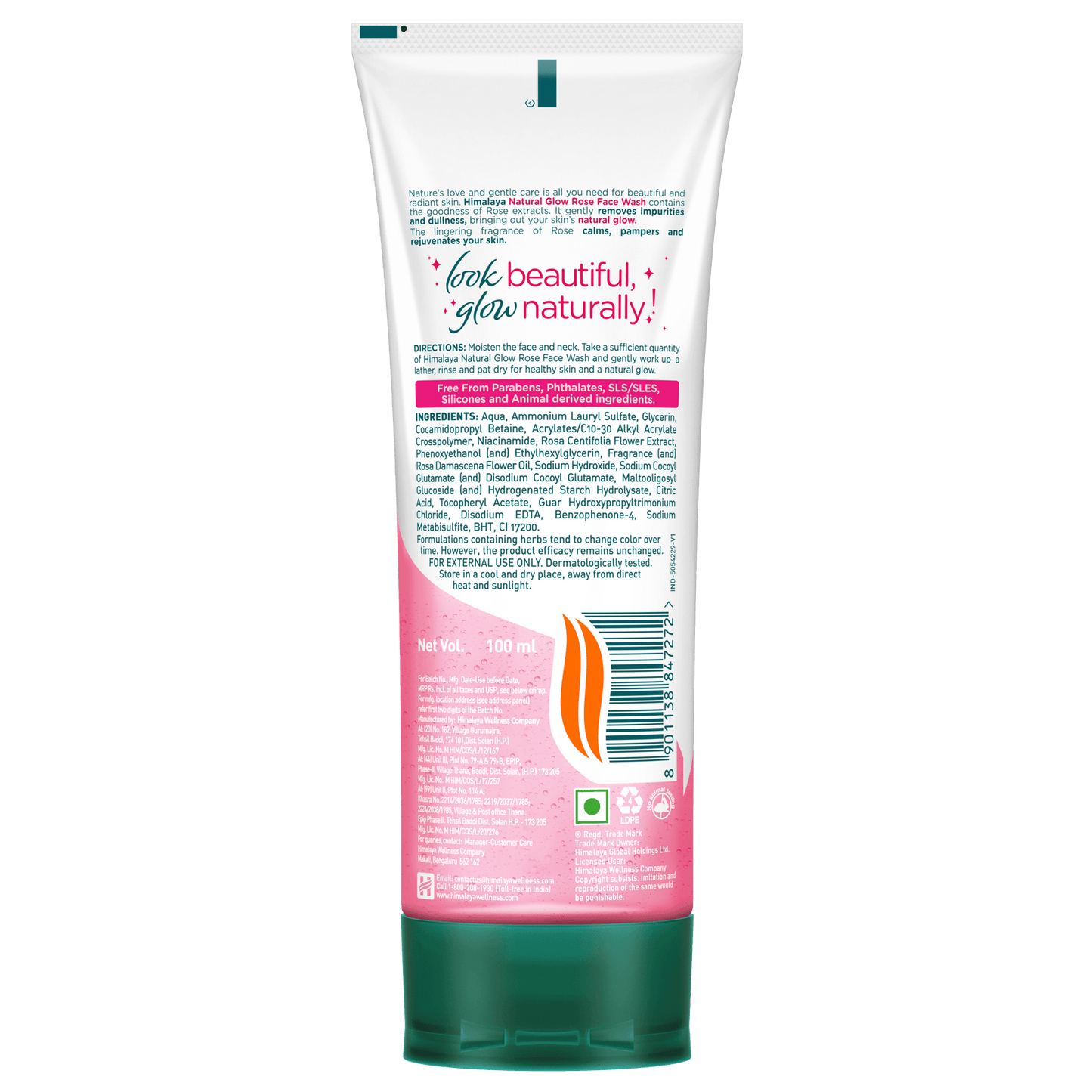 Himalaya Natural Glow Rose Face Wash - PUSHMYCART