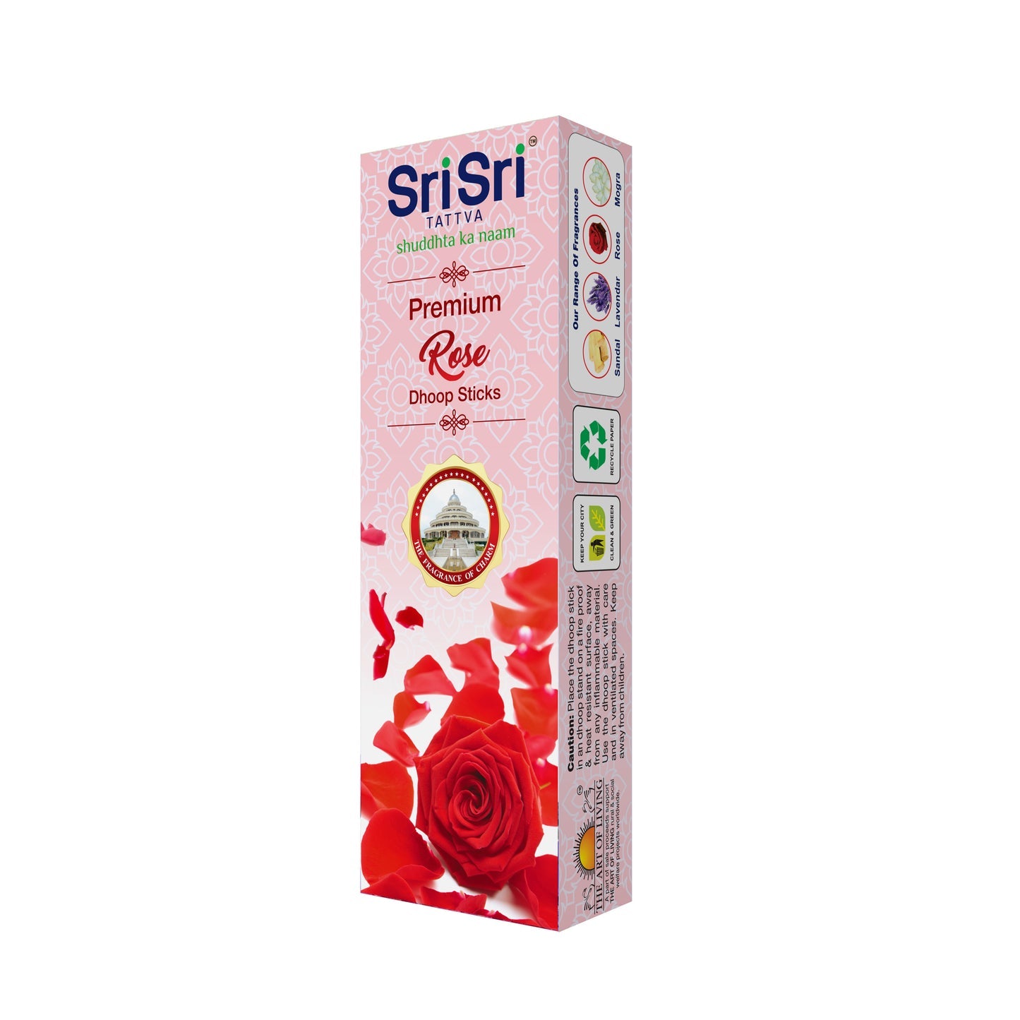 Sri Sri Tattva Premium Rose Dhoop Sticks