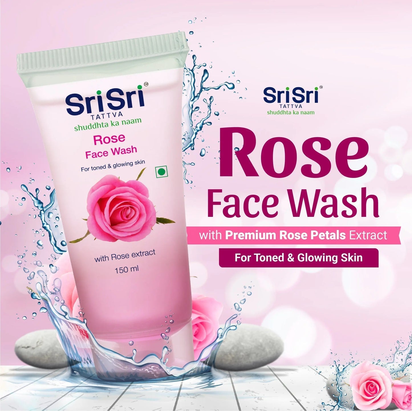 Sri Sri Tattva Rose Face Wash - PUSHMYCART