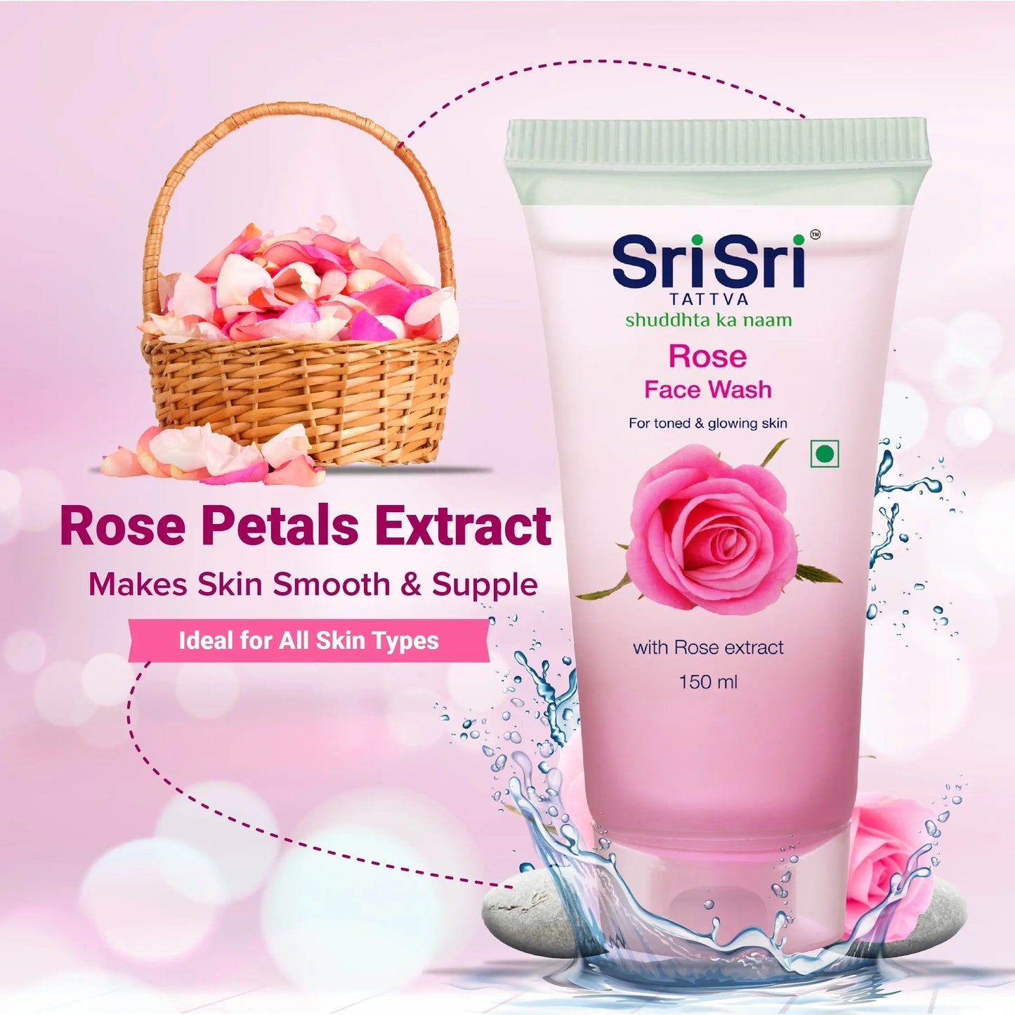 Sri Sri Tattva Rose Face Wash - PUSHMYCART