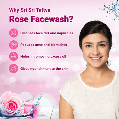 Sri Sri Tattva Rose Face Wash - PUSHMYCART