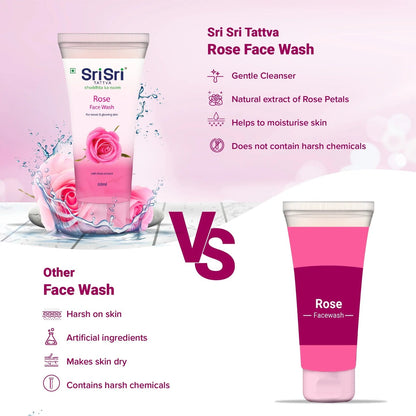 Sri Sri Tattva Rose Face Wash - PUSHMYCART