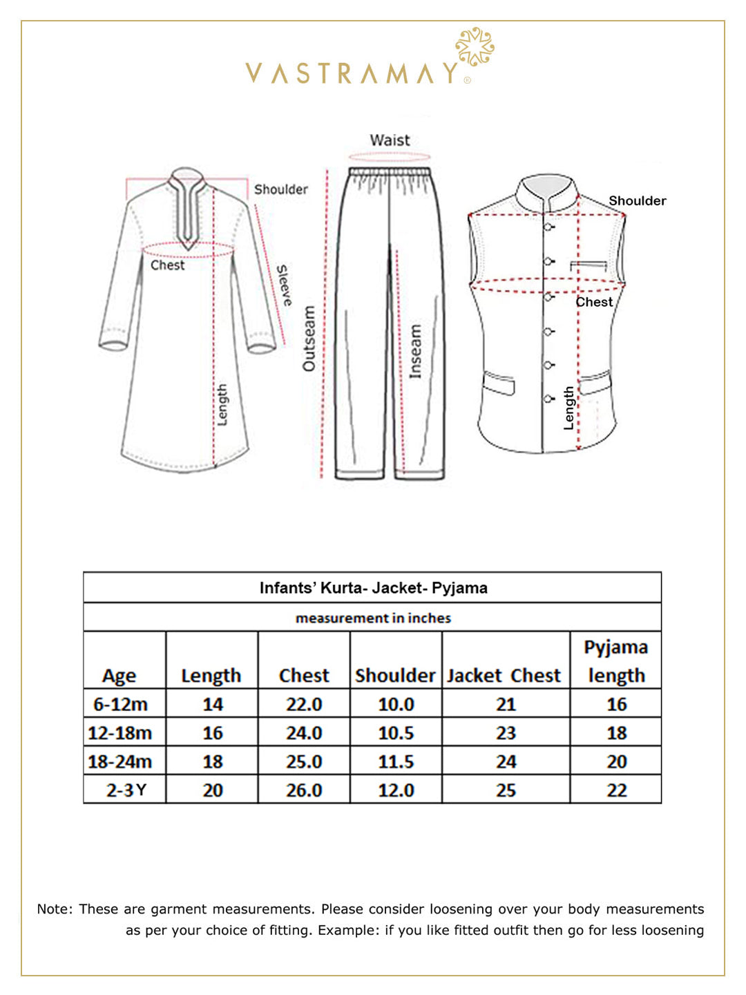 Vastramay SISHU Boy's Blue Printed Kurta with Rose Gold Pyjamas & Nehru Jacket
