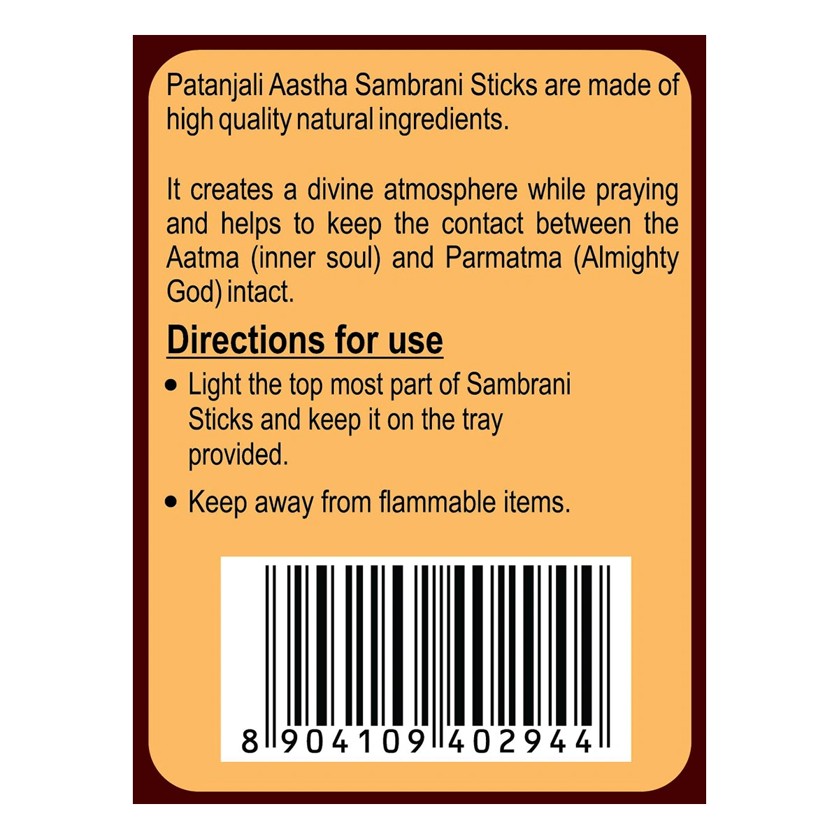 Aastha Sambrani Stick