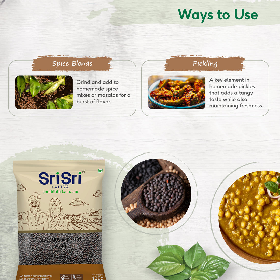 sri sri tattva black mustard seeds - PUSHMYCART