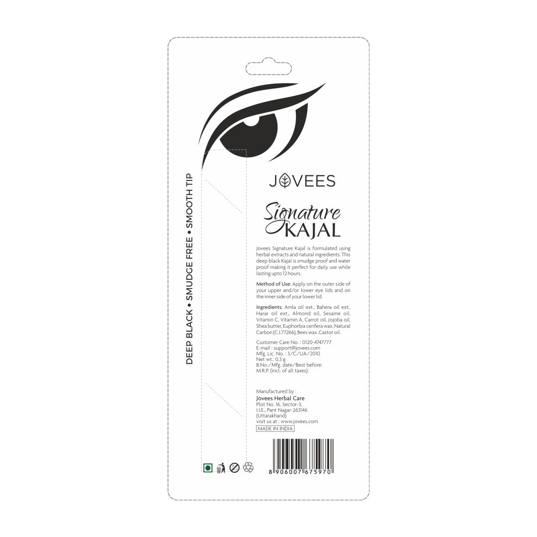 Jovees Signature Kajal | Intense Black