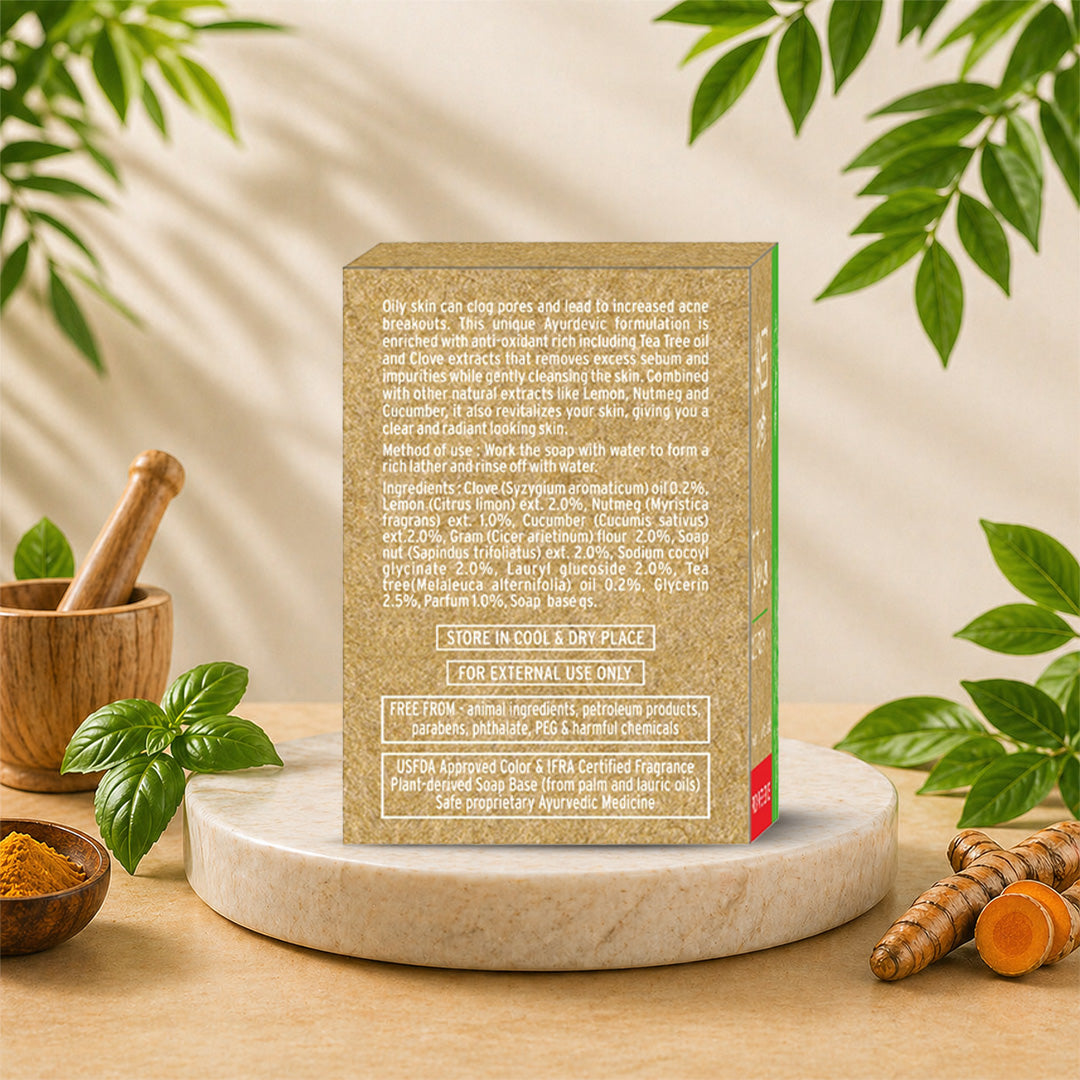 Jovees Basil & Turmeric Anti Bacterial Soap