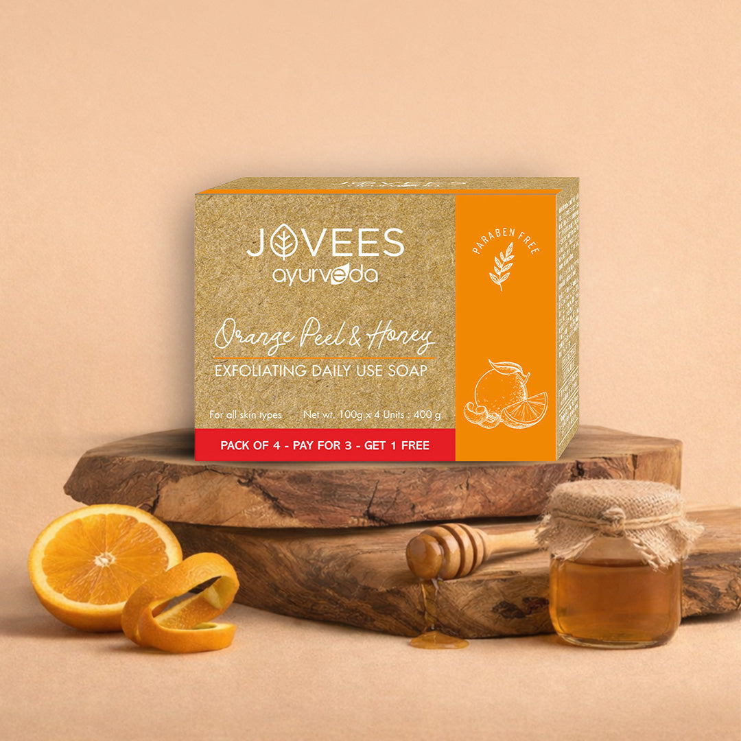 Jovees Orange Peel & Honey Exfoliating Soap